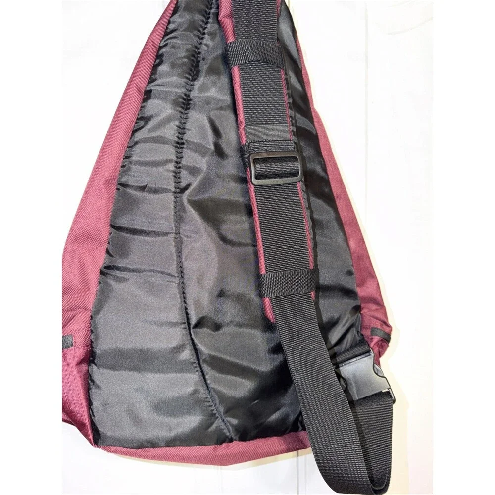 Virginia Tech VT Maroon Sling School Backpack Large Multiple Zip Pockets Unisex